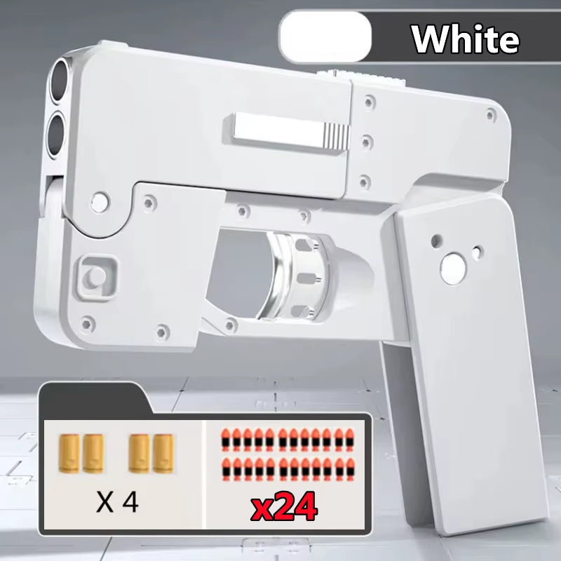 Folding Gun IC380 Toys Pistol Mobile Phone Model Bullet Soft Ammo Shelling Cool Phone 14Pro Max Gift Outdoor Game Sports Toy Gun