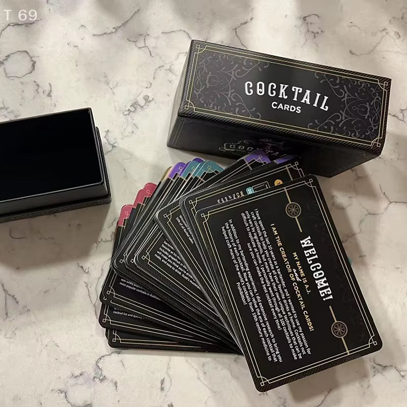 Cocktail Cards: Master Cocktails in Bartender Flashcard 100 Cocktail Recipes to Form with Step by Step Cocktail Instructions