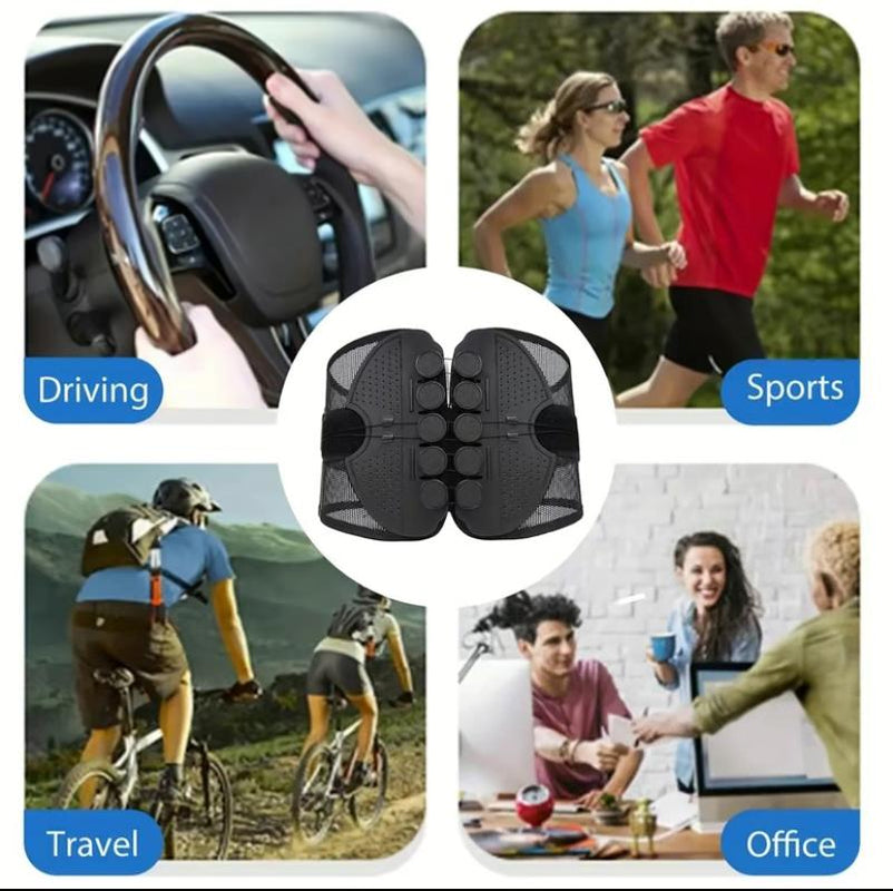 Adjustable Sports Belt Breathable Mesh Upgraded Double Pull Rope Waist Protector for Men Women Outdoor Sports Mountaineering Camping Fitness Office Work