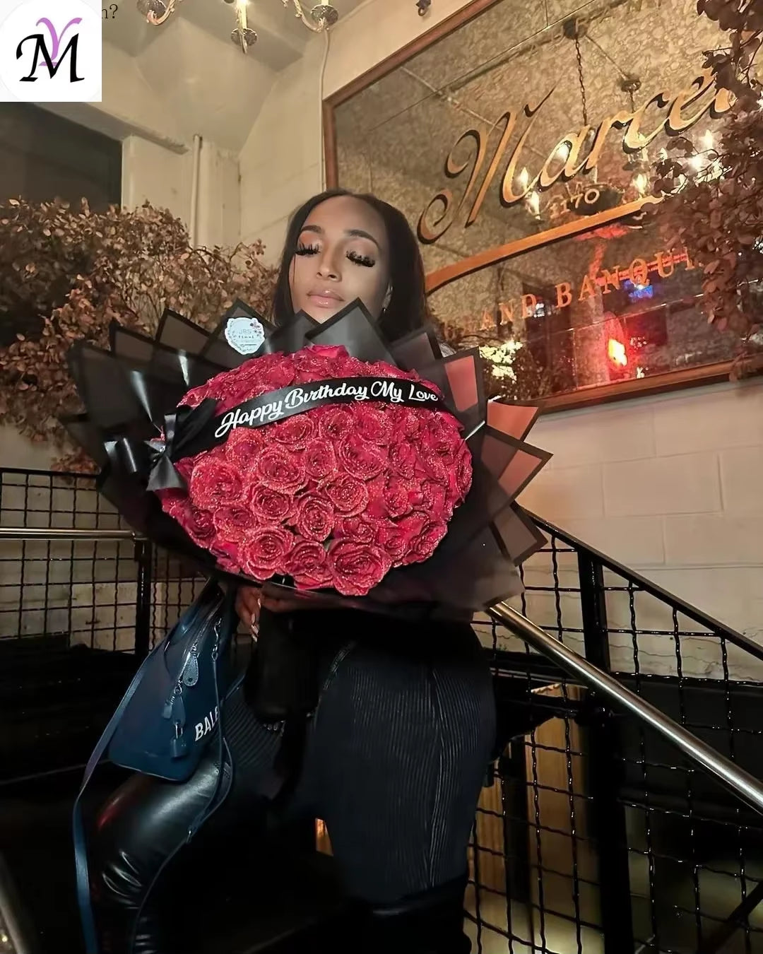 30/50 Pcs 7/6 Cm Glitter Artificial Flower Rose Mother'S/Valentine'S Day Girl Friend Wife DIY Bouquet Gifts for Wedding Birthday