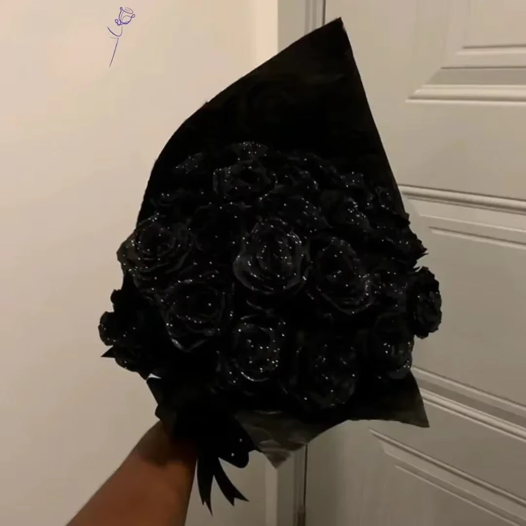 30/50 Pcs 7/6 Cm Glitter Artificial Flower Rose Mother'S/Valentine'S Day Girl Friend Wife DIY Bouquet Gifts for Wedding Birthday