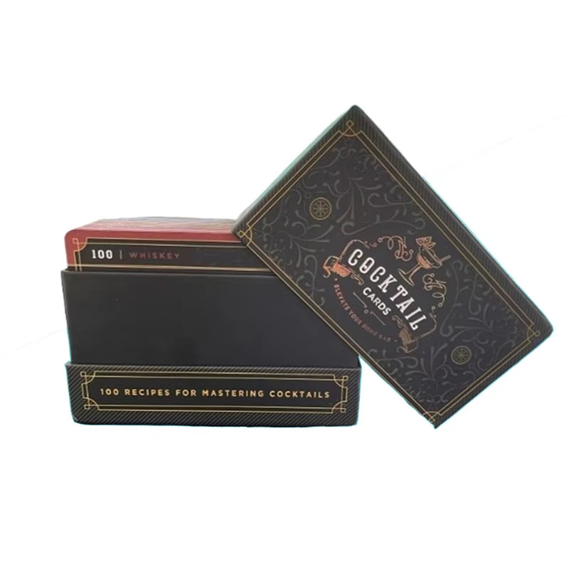 Cocktail Cards: Master Cocktails in Bartender Flashcard 100 Cocktail Recipes to Form with Step by Step Cocktail Instructions