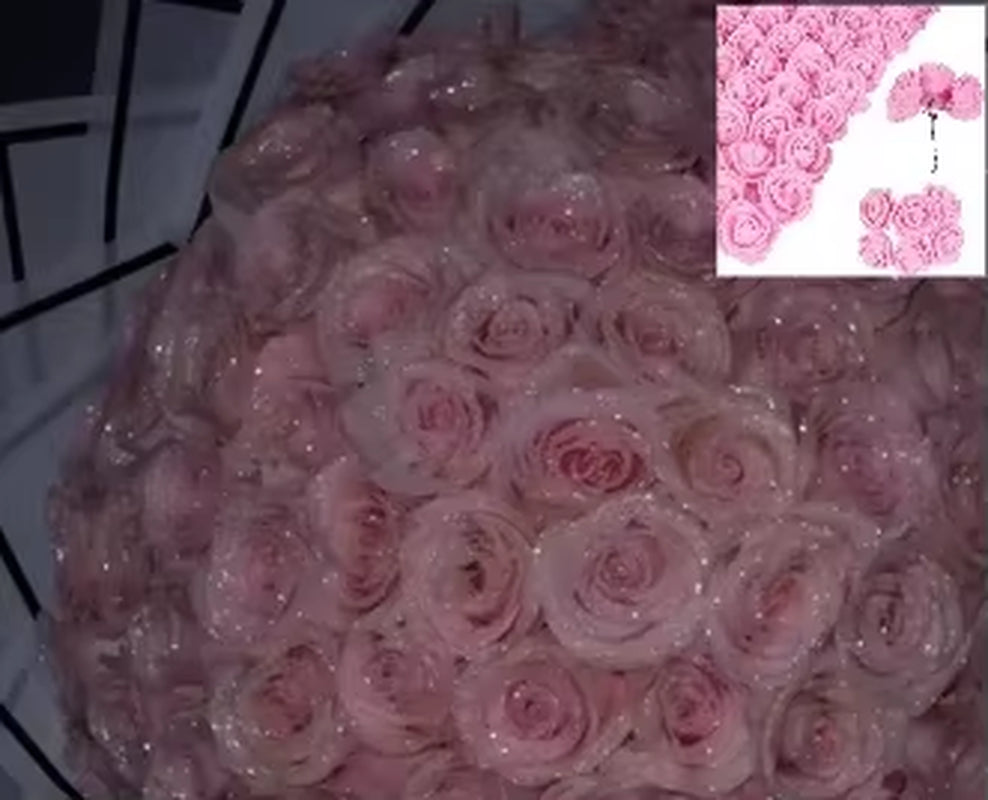 30/50 Pcs 7/6 Cm Glitter Artificial Flower Rose Mother'S/Valentine'S Day Girl Friend Wife DIY Bouquet Gifts for Wedding Birthday